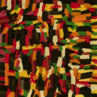 Shimmer Study 7 yellow, orange, black